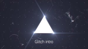 Glitch Intro Video Displays template preview