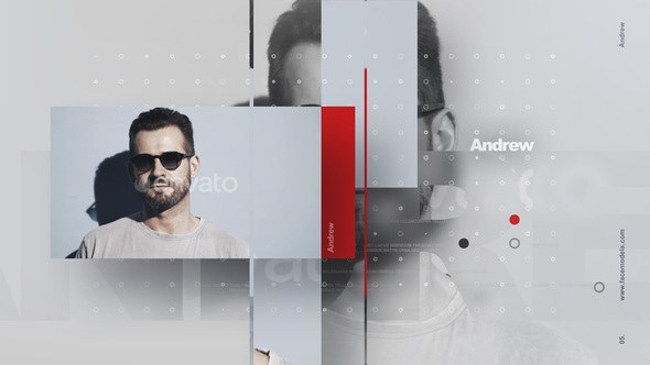 Videohive Model Faces Openers template preview