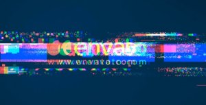 Glitches Logo Reveal (2 versions) Video Displays template preview