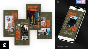 Videohive Urban Fashion Brands Instagram Stories Video Displays template preview