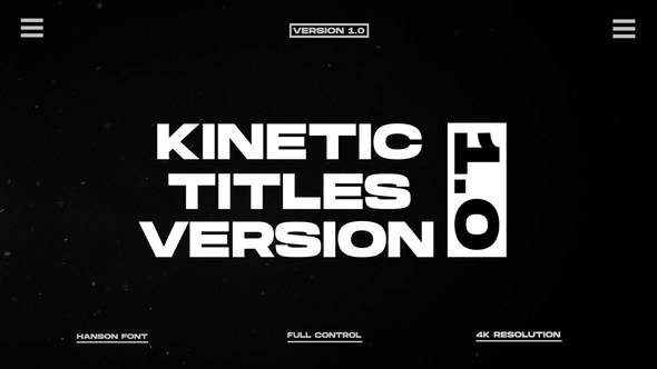 Videohive Kinetic Titles 2.0 | After Effects 49176917 Titles template preview