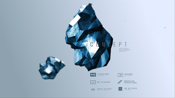 Videohive Concept | Abstract Shapes Titles Titles template preview