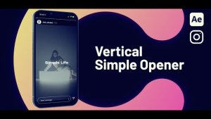 Videohive Vertical Simple Opener Openers template preview