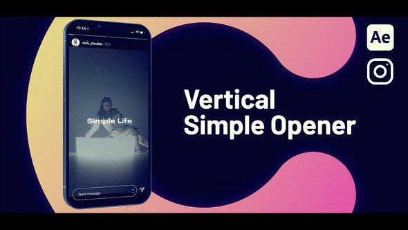 Videohive Vertical Simple Opener Openers template preview