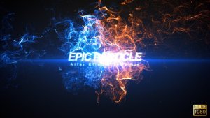 Epic Particle Reveal Video Displays template preview