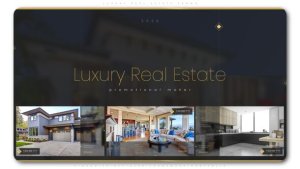 Luxury Real Estate Promo Video Displays template preview