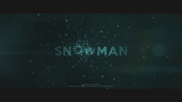Videohive Snowman Titles template preview