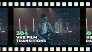 Videohive FIlm VHS Transitions Elements template preview