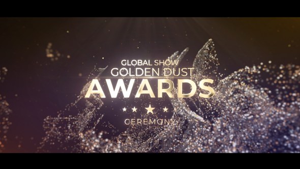 Videohive Golden Dust Awards | Luxury Ceremony Celebration Opener Broadcast-packages template preview