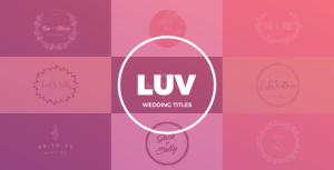 Wedding Titles Video Displays template preview