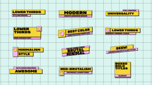 Videohive Neo Brutalism Titles 50408454 Elements template preview