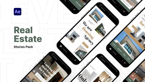 Videohive Real Estate Stories Pack Video Display After Effect Template Product Promo template preview