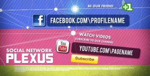 Social Network Video Displays template preview