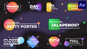 Videohive Simple Colorful Titles for After Effects Titles template preview