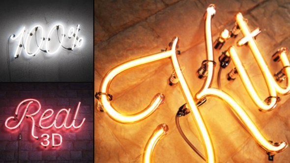 Neon Video Displays template preview