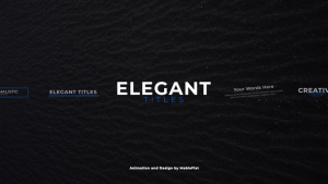 Elegant Titles Video Displays template preview