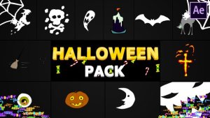 Halloween Elements | After Effects Video Displays template preview