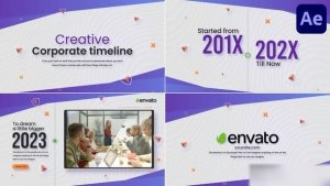 Videohive Creative Corporate Timeline Slideshow for After Effects Openers template preview