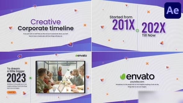 Videohive Creative Corporate Timeline Slideshow for After Effects Openers template preview