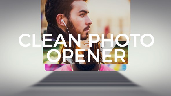 Videohive Clean Photo Logo Opener 21246247 Openers template preview