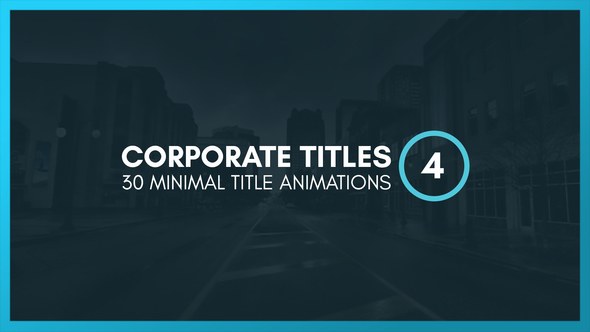 Corporate Titles 4 Video Displays template preview