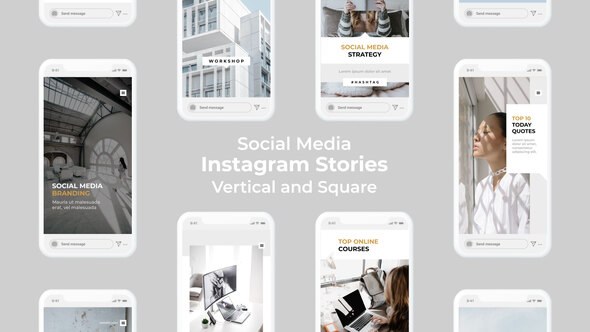 Videohive Social Media Instagram Stories | Vertical and Square Product Promo template preview