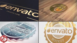 Realistic Logo Video Displays template preview