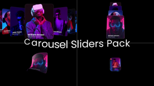 Videohive Carousel Slides Animation Pack Video Displays template preview
