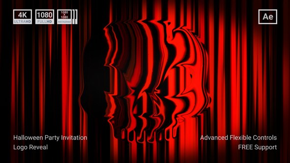 Videohive Halloween Party Invitation Logo Stings template preview