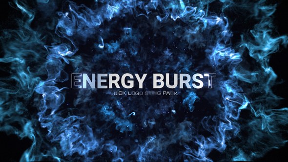 Videohive Quick Logo Sting Pack 13: Energy Burst Logo Stings template preview
