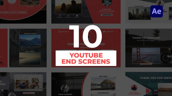 Videohive YouTube End Screens 31847986 Broadcast-packages template preview
