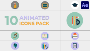 Videohive Education Icons for After Effects Elements template preview