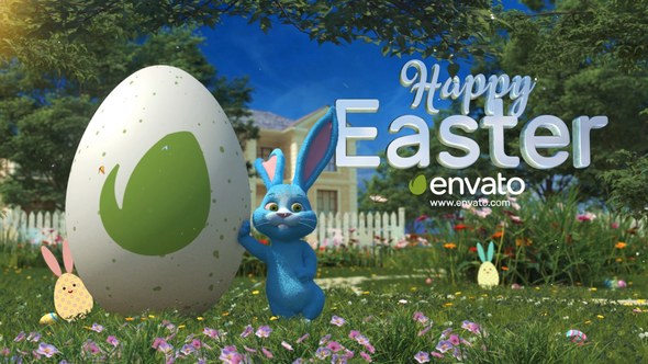 Easter Garden Ident Openers template preview