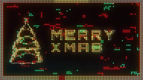 Videohive Retro Christmas Intro Titles template preview