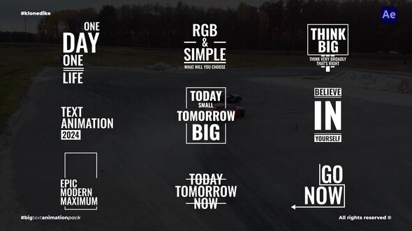 Videohive Big Text Animation Titles template preview