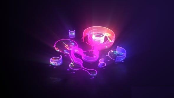 Videohive Digital Matrix Logo Intro Logo Stings template preview