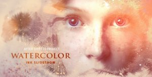 Videohive Watercolor Ink Slideshow Video Displays template preview