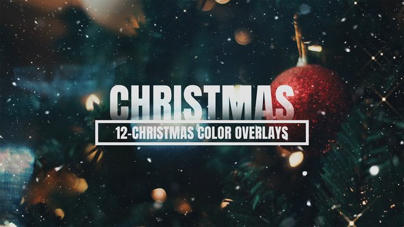Videohive Christmas Color Luts And Overlays Pack Elements template preview