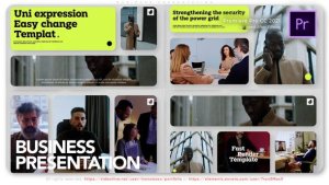 Business Presentation Opener Premiere Pro template preview