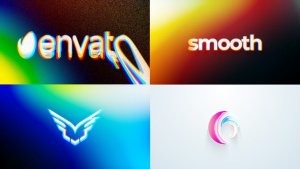 Videohive Smooth Glitch Logo Reveal Logo Stings template preview