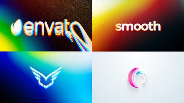 Videohive Smooth Glitch Logo Reveal Logo Stings template preview