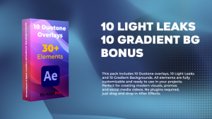 Videohive 10 Duotone Overlays Elements template preview