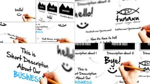 Sketch Presentation Video Displays template preview