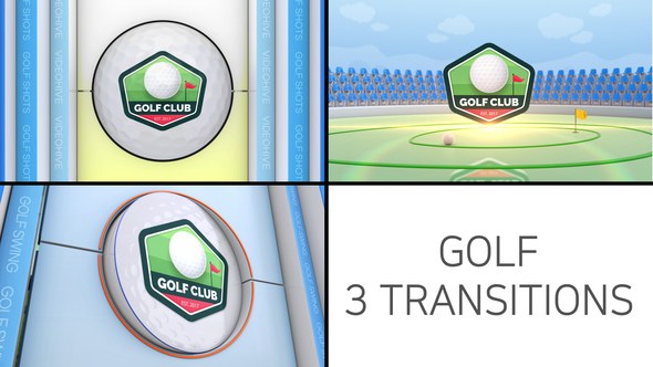 Videohive Golf Logo Transition Elements template preview