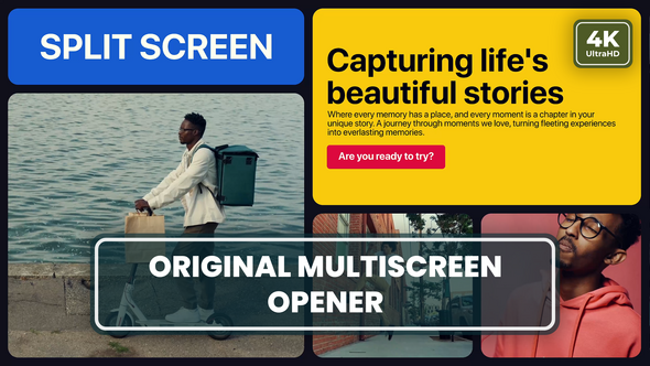 Videohive Original Multiscreen Slideshow Openers template preview