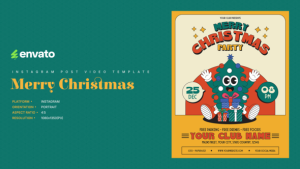 Videohive Christmas Instagram Post Portrait Product Promo template preview