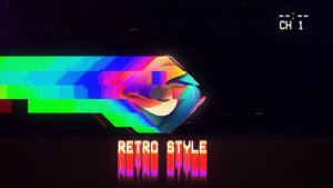 Videohive Retro VHS Glitch Logo Logo Stings template preview