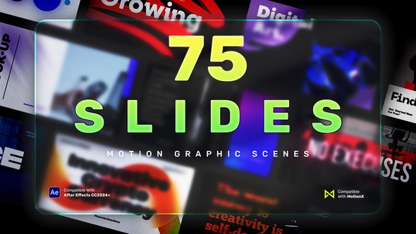Videohive 75 Slide Scenes | After Effects Broadcast-packages template preview