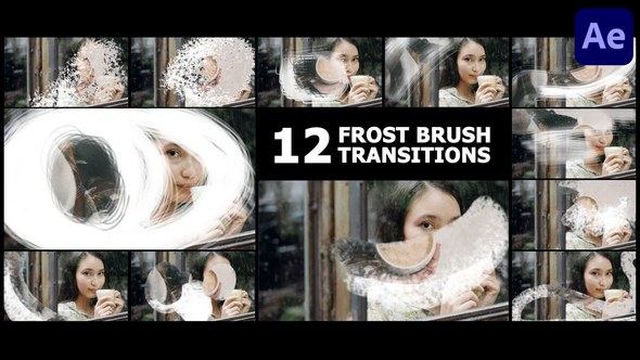 Videohive Frost Brush Painting Transitions | After Effects Elements template preview