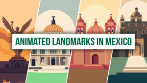 Videohive Animated Landmarks In Mexico Infographics template preview
